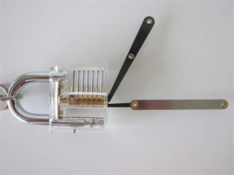 Lock Pick Set With Transparent Practice Padlock Blog