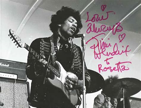 Lot Detail Jimi Hendrix Signed 8 X 10 On Stage Black And White