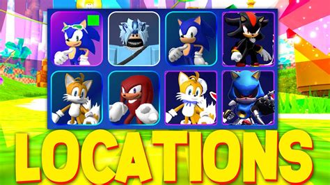 How To Get All Character Locations In Sonic Speed Simulator Character Locations Youtube