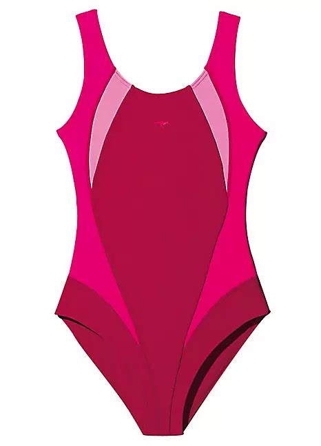 Girls Red Swimsuit By Kangaroos Swimwear365