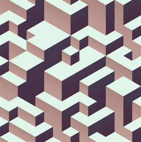 8 Isometric Seamless Patterns Paper Patterns Design Geometric Art