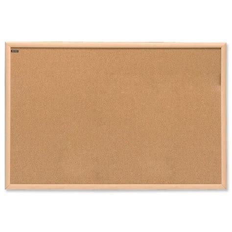 Nobo Cork Noticeboard 900 X 600 Oak Finish Hunt Office Uk