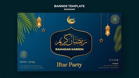 Free Psd Illustrated Ramadan Banner Template