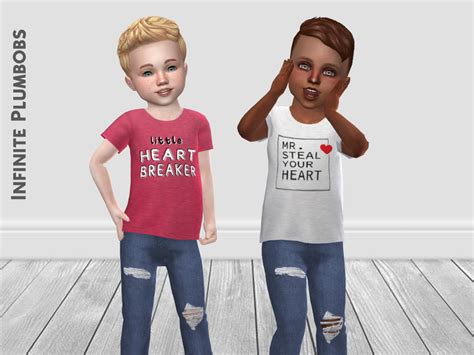 The Sims Resource Ip Toddler Valentines T Shirt