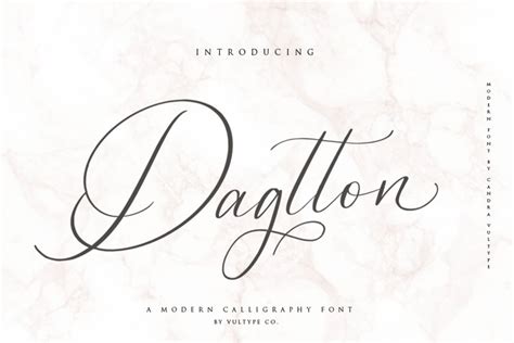 Dagtton Wedding Calligraphy Font Free Font Download