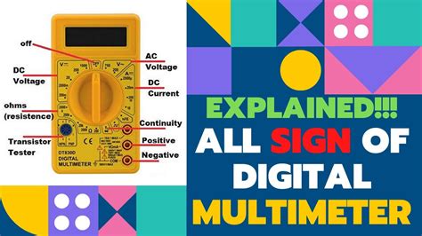 Explained All Symbols Of Digital Multimeterhow To Use Multimeter