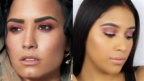 demi lovato dewy latina magazine cover makeup tutorial youtube