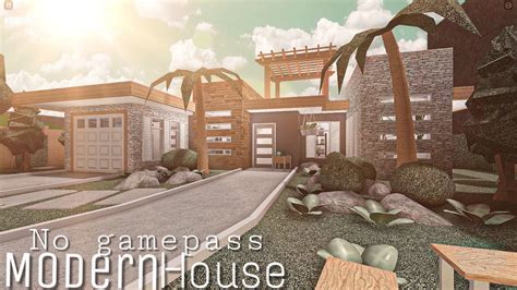 ROBLOX BLOXBURG No Gamepass Modern House House Build YouTube Home Building Design House
