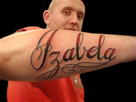 Polska Izabela Name Tattoo Miguel Angel Custom Tattoo Arti Flickr