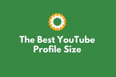 The Best Youtube Profile Picture Size For 2020