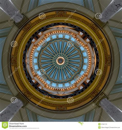 Interior Dome Of Mississippi Capitol Stock Image Image Of State