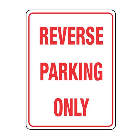 Reverse Parking Only 450x300mm Metal Traffic Sign Tc454lsm