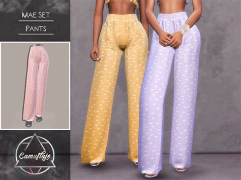 Mae Set Pants By Camuflaje At Tsr Sims 4 Updates