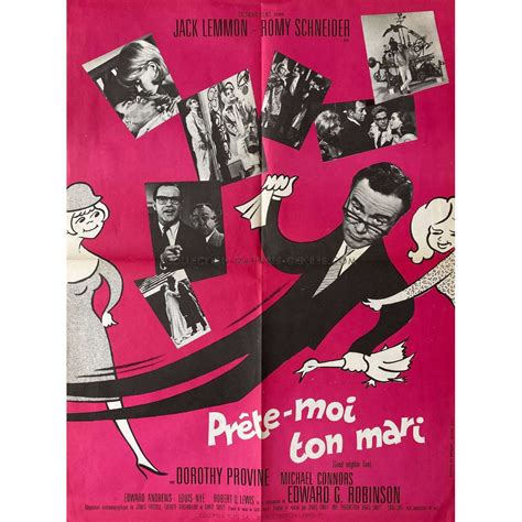 Affiche De Cinéma Française De Prete Moi Ton Mari 60x80 Cm