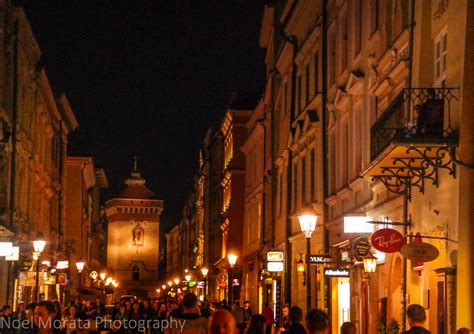 Touring Krakow At Night Time