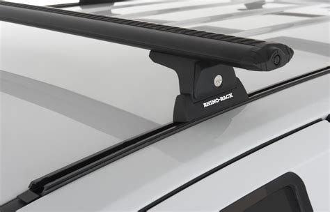 Rhino Rack Aero Bar Roof Rack For Camper Shells Track Mount Black