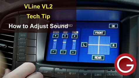 Tech Tip If VLine Sound Is Not Good Use Factory UI Button To Adjust Sound Settings Bass