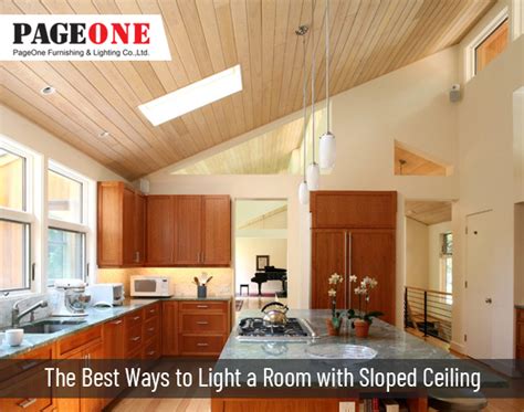 Strip lighting looks really nice with ceilings that are rounded, especially if you can hide it behind some kind of lip. The Best Lighting Solution for Sloped Ceilings