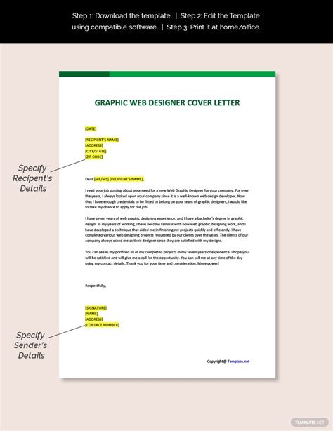 There are plenty of opportunities to land a freelance graphic designer position but it won't just be handed to you. Free Graphic Web Designer Cover Letter Template #AD, , # ...