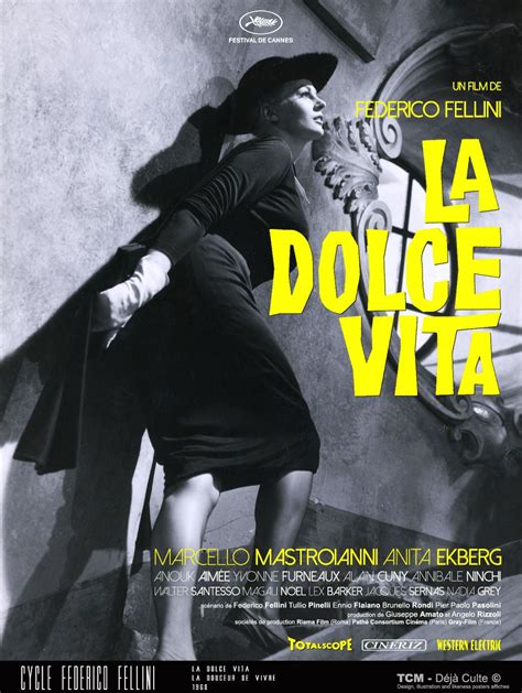 La Dolce Vita 1960 Federico Fellini Marcello Mastroianni Anita Ekberg