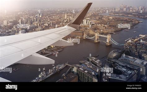 Aerial Cityscape View Of London Stock Photo Alamy