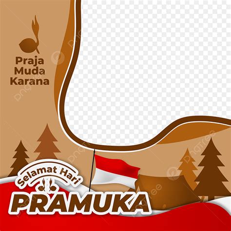 Pramuka Day Vector Hd Png Images Pramuka Day Twibbon Banner With Wavy