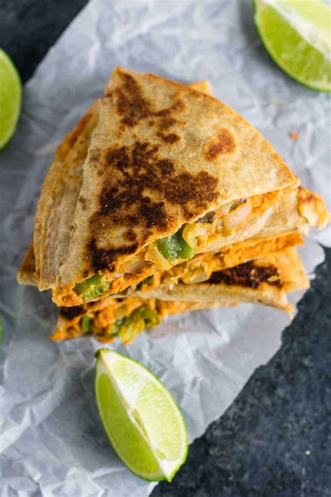 A quesadilla (/ ˌkeɪsəˈdiːjə /; Ultimate Vegan Quesadillas Recipe - Build Your Bite