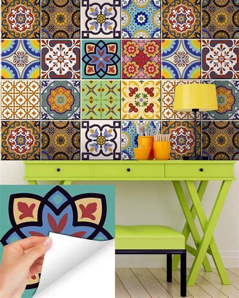 Set Of 20 Tiles Decals Tiles Stickers Tiles For Walls Kitchen Etsy
