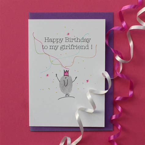 Girlfriend Birthday Card By Adam Regester Design