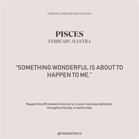 The Mantra Co On Instagram PISCES FEBRUARY MANTRA A February Mantra