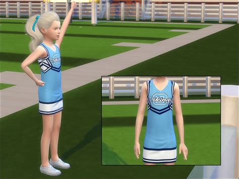 Sims 4 Maxis Match Cheerleader Cc All Free Fandomspot Parkerspot