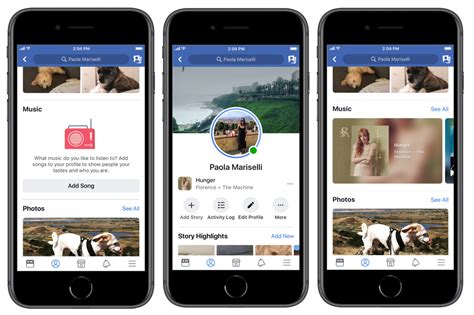 Facebook Adds Music Features To Profile And Stories