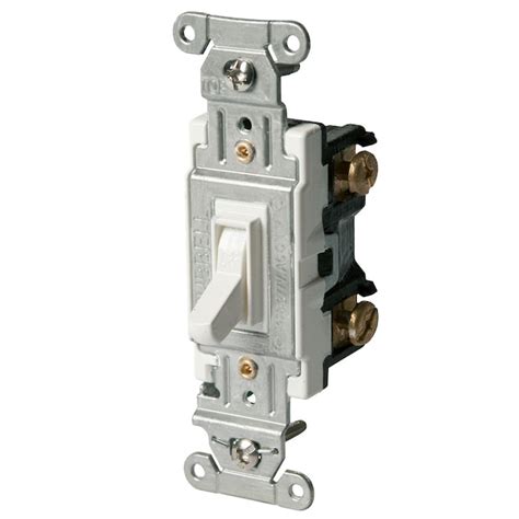 Hubbell 1520 Amp Single Pole Toggle Light Switch White In The Light