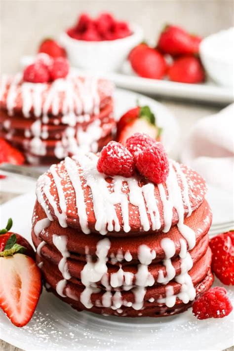 Red Velvet Pancakes Julie S Eats And Treats