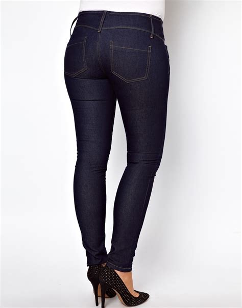 asos super sexy skinny jeans in indigo blue lyst