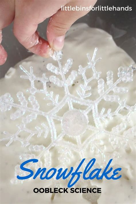 Snowflake Oobleck Science Experiment Winter Activity