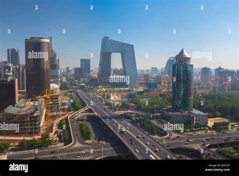 China Beijing City Guomao District Skyline East Second Ring Road