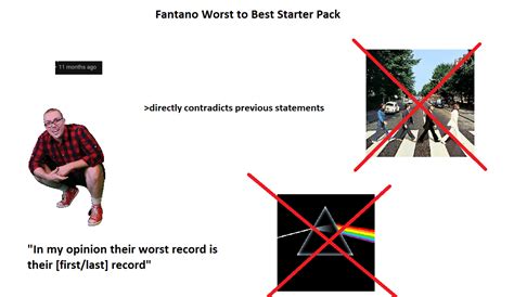 Fantano Worst To Best Starterpack Rfantanoforever