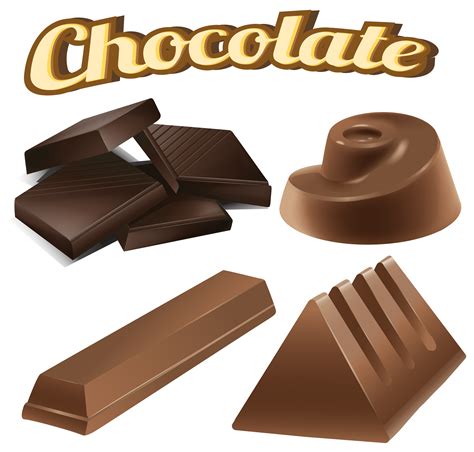 Different Designs Of Chocolate Bars 414572 Vector Art At Vecteezy