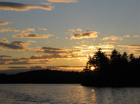 Parsonsfield Me Sunset On West Pond 62307 Photo Picture Image