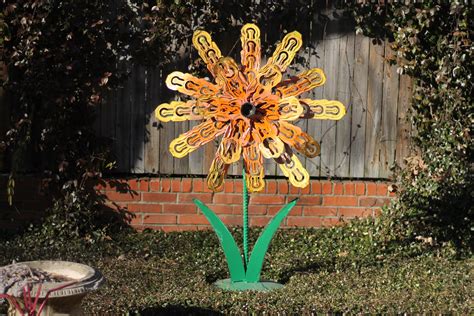 Buy Custom Outdoor Whimsical Metal Flower Garden Yard Sculpture