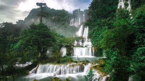 2560x1440 Resolution Waterfall Tee Lo Su Thailand 1440p Resolution