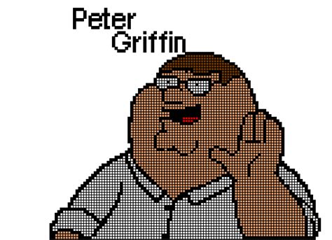 Peter Pixel Art Grid