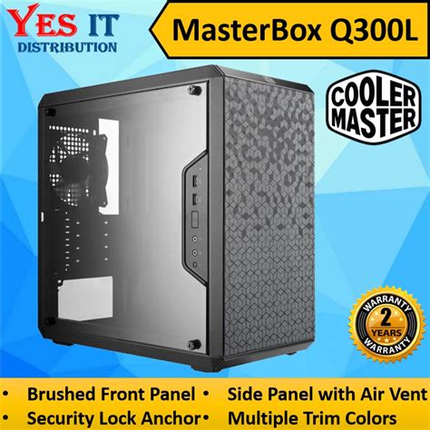 Cooler Master Masterbox Q300l Mini Tower Casingchassis Mcb Q300l Kann