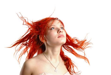 红发美女图片 白色背景下的红发美女素材 高清图片 摄影照片 寻图免费打包下载