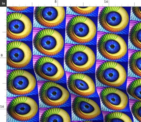 Psychedelic Eye Fabric Spoonflower