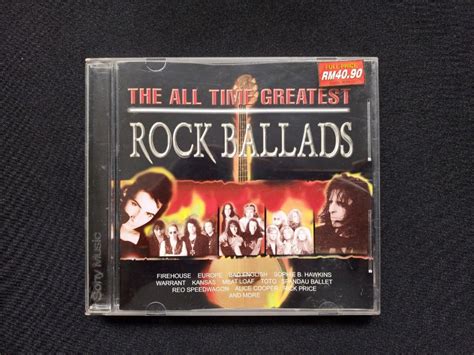 Cd The All Time Greatest Rock Ballads Hobbies And Toys Music And Media