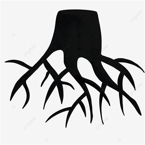 Simple Tree Root Clip Art