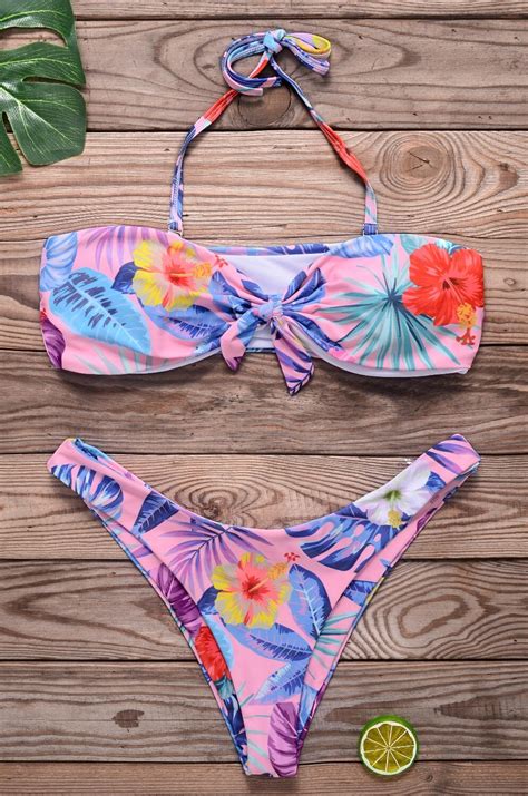 2018 Hot Sexy Women Bikinis Women Swimwear Beach Bathing Suit Push Up Bikini Set Halter Top