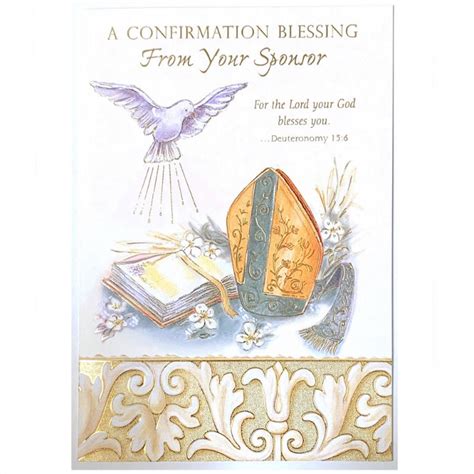 A Confirmation Blessing From Your Sponsor Card The Catholic T Store